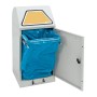 Abfalltrennung Modul-Vario 60, lichtgrau, ProSlide-System, 60 Liter, Trethebel