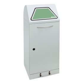 Abfalltrennung Modul-Vario 75, lichtgrau, ProSlide-System, 75 Liter, Trethebel