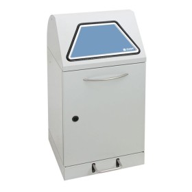 Abfalltrennung Modul-Vario 45, lichtgrau, ProSlide-System, 45 Liter, Trethebel