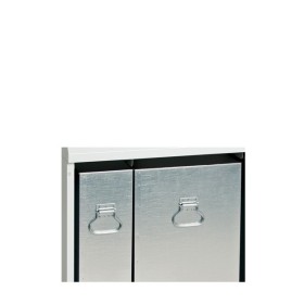 Abfalltrennung Duplex,  2-fach Sammler mit Fusshebel