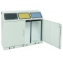 Abfalltrennung Flex-M-3fach-Sammelstation mit Fusshebel