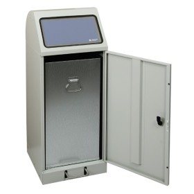 Abfallbehälter Flex M , Stahleinsatz,70 l, Fusshebel