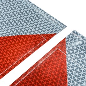 Fanion de marquage réfléchissant R2 rétro-réfléchissant 25x40cm (paire)