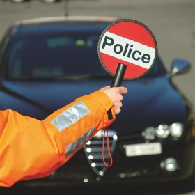 Panneau d'arrêt "Police" Triopan