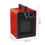 TROTEC Keramik-Heizlüfter TDS 10 C bis zu 2.000 W Heizleistung Überhitzungsschutz Thermostat