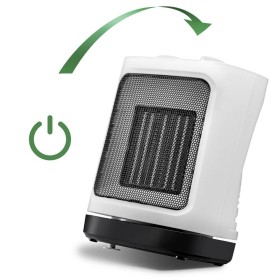 Chauffage soufflant en céramique TROTEC TFC 17 E 200W Chauffage électrique Chauffage chauffer 2 niveaux de chauffe