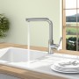 Villeroy & Boch Modern Steel Einhebel-Küchenarmatur