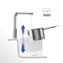 Villeroy & Boch Modern Steel Einhebel-Küchenarmatur