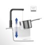 Villeroy & Boch Modern Steel Einhebel-Küchenarmatur
