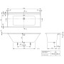 Villeroy & Boch Collaro Duo Badewanne rechteckig 170 x 75 cm