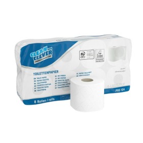 CLEAN and CLEVER Toilettenpapier Kleinrollen PRO 104 72 Rollen (9 x 8)
